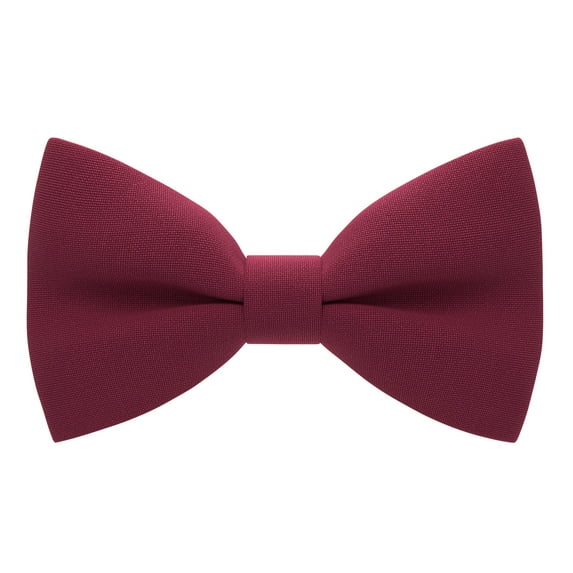 Babies Classic Pre-Tied Bow Tie Formal Solid Tuxedo, by Bow Tie House (Small, Deep Red)
