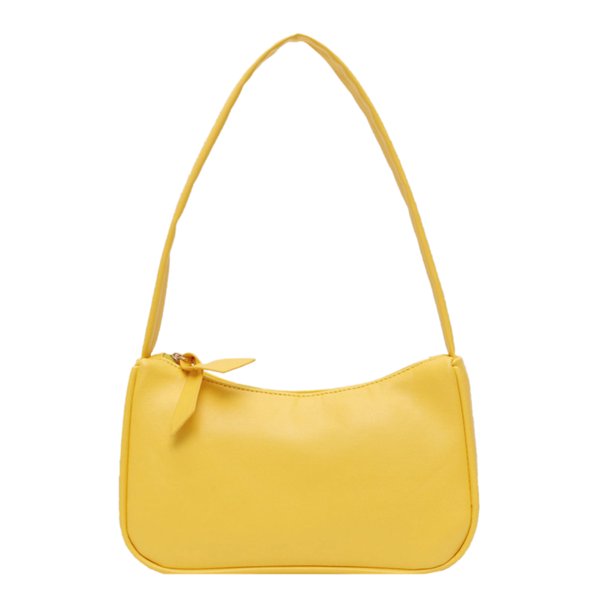 Bolso Retro Para Axilas, Bolso De Mano Con Lazo Para Mujer, Bolso De Hombro De Cuero Pu seitruly AP006966-04