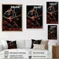 thumbnail image 4 of Designart "Melodic Strings in Red and Black Music" Portrait Floater Framed Canvas Wall Art, 4 of 7