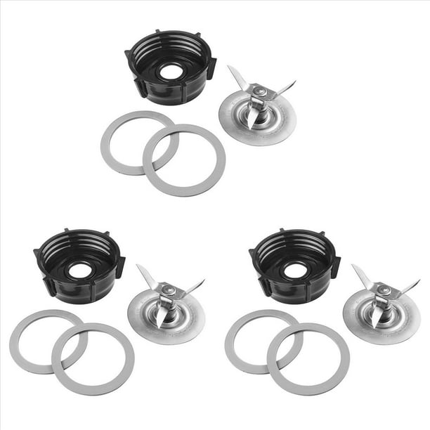 3X Accesorios de Licuadoras Compatibles para la Base de Cuchillas de Licuadora, Compatibles para Osterizer las Piezas de Repuesto de Licuadora