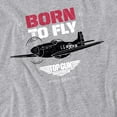 thumbnail image 2 of Top Gun Born to Fly Women's T Shirt, Athletic Heather, 2X-Large, 2 of 4