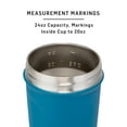 thumbnail image 6 of BlenderBottle Strada 24 oz Stainless Steel Shaker Cup Ocean Blue with Push-Button and Locking Mechanism, 6 of 7