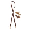 thumbnail image 1 of MERIGLARE Purse Strap Classic Adjustable Length Replacement Cross Body Strap for Briefcase Brown Golden Buckle, 1 of 9