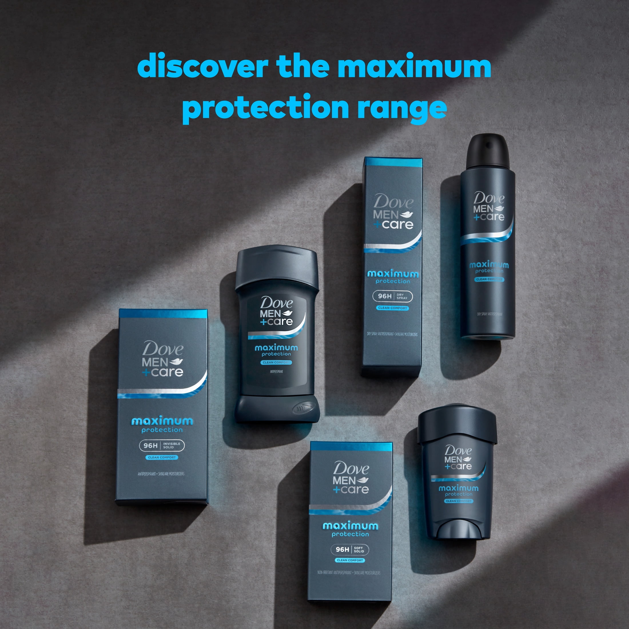 Dove Men+Care Invisible Solid Stick Maximum Protection Clean Comfort 96-Hour Comfort ,2.6 oz
