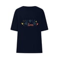 thumbnail image 2 of AOOCHASLIY Blouses for Women Feshion Casual Crewneck Short Sleeve Loose Fit Tops Fashion Summer Shirts, 2 of 5