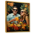 thumbnail image 2 of Designart "70S Lemonade Laughter In Pop Art" Woman Pop Art Floater Framed Wall Art Prints, 2 of 5