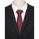 thumbnail image 4 of CORBATA CHIC PARA EL DÍA DEL PADRE, CORBATAS DE HOMBRE DE COLOR SÓLIDO, CORBATAS TEXTURIZADAS CLÁSICAS PARA BODAS FORMAL, TALLA ÚNICA, ROJO VINO, 4 of 4
