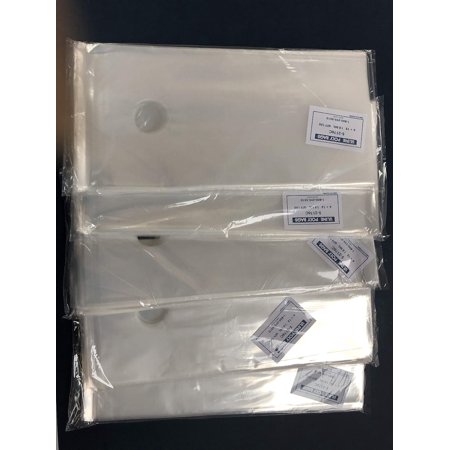 Uline 6 x 12" 1.5 mil Clear Doorknob Bags, 500 Pack, Literature Drop Bags (s-2176-500)