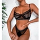 thumbnail image 2 of Conjunto de lencería para mujer, suave, elegante, de 2 piezas, sujetador y bragas de encaje para el día de San Valentín, 2 of 6