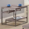 thumbnail image 2 of Bowery Hill Square End Table in Weathered Gray and Black Nickel, 2 of 3