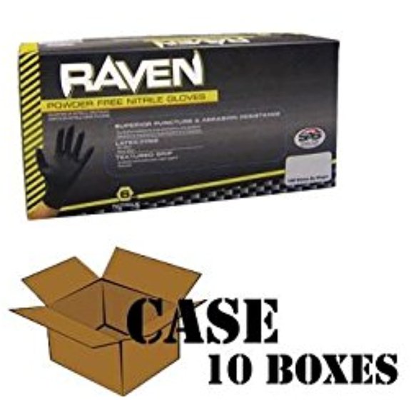 Raven - Nitrile Powder Free Gloves - Case Size Small
