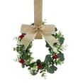 thumbnail image 2 of Mini Farmhouse Greenery Wreath for Cabinet and Front Door, Small Indoor Decorative Spring Wreath for Kitchen, Window and Home Decor, 2 of 7