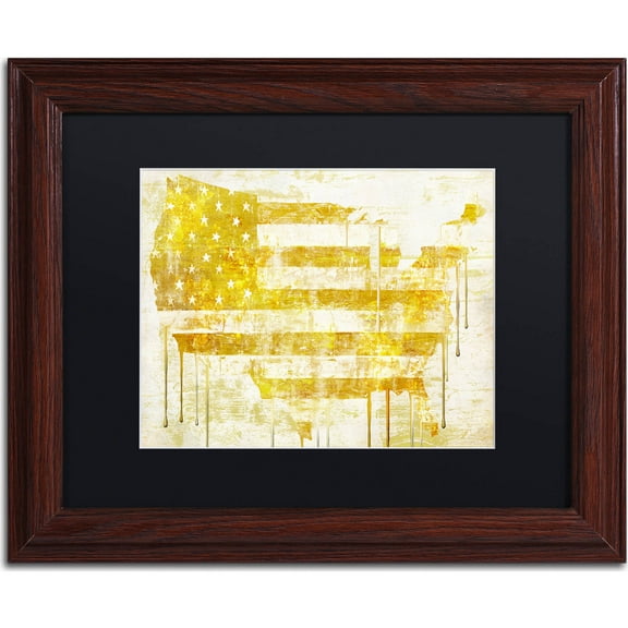 "American Dream I" Canvas Art by Color Bakery, Black Matte, Wood Frame