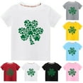 thumbnail image 4 of 3-10 Years Kid Toddler Boy Girl St Patricks Day Shirts,kids Green Graphic Tee Tops, Casual Clover Shamrock Short Sleeve Round Neck Irish Tshirt, St Patrick Shirt for Girls Boys Lucky Tops, 4 of 4