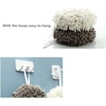 thumbnail image 4 of Ivymei 1 Pack Chenille Hand Towels, Grey, Medium, Quick Dry, Super Absorbent, Soft, 4 of 8