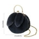 thumbnail image 3 of Bolso bandolera de peluche con forma de conejo para mujer, bolso de mano con orejas de conejo y clip para la boca., 3 of 6