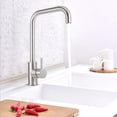 thumbnail image 3 of Grifo de lavabo, grifo de agua de 360 grados de latón cepillado, suministros para el hogar optimizados para la excelencia, 3 of 12