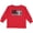 Red, variant on Firefighter Red Line Flag Fireman Boys or Girls Long Sleeve Toddler T-Shirt