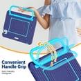 thumbnail image 6 of Case for iPad Air 11 inch (2026 M4/2025 M3/2024 M2), 3-in-1 Silicone Tablet Case with 180° Adjustable Stand, Shoulder Strap, Dark Blue, 6 of 7