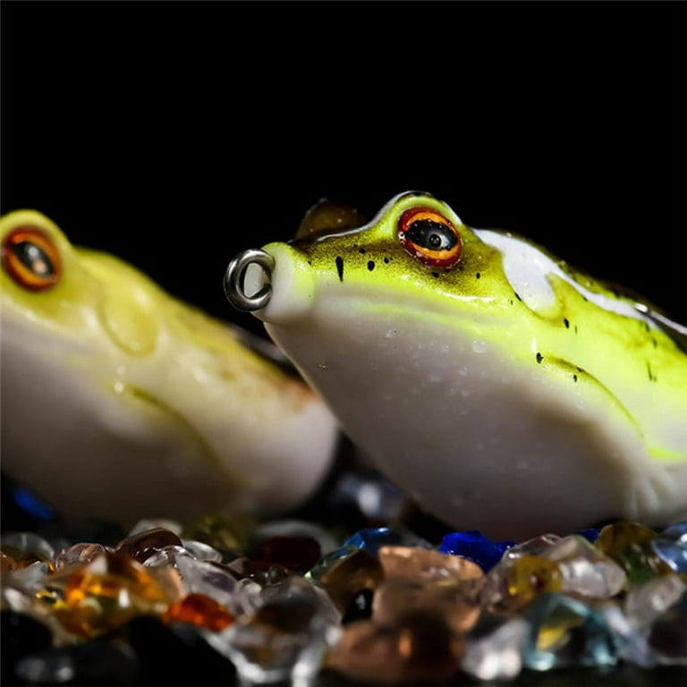55mm 12g Water Ray Frog Shape Crank Wobblers For Fly Fishing Soft