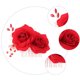 thumbnail image 4 of Peineta de flores artificiales para el cabello, elegante tocado de novia con rosas, tocado de boda, 4 of 7