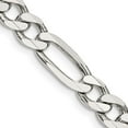 thumbnail image 2 of Auriga Fine Jewelry 925 Sterling Silver 6.75 mm Figaro Chain Necklace for Women 20", 2 of 6