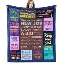 New Job Gift for Women, Men Congratulations Gifts for Women New Job Gift for Coworker Leaving for New Job Going Away Gift for Coworker Promotion Gifts for Women Mothers Day Blanket 60 x 50 Inch