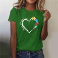 thumbnail image 2 of ICHUANYI Womens Trendy Summer Tops Stylish Print Regular T Shirt Short Sleeves Crew Neck Tee, 2 of 4