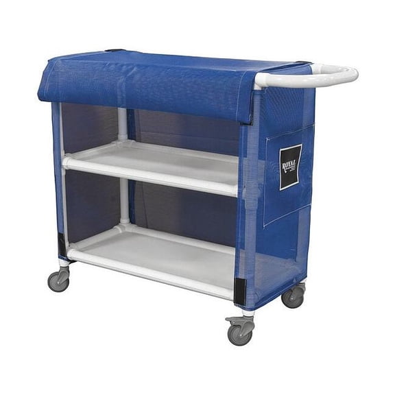 Royal Basket Trucks PVC Linen Cart,Blue,300 lb. G32-BBX-L2A-3ULN