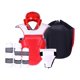 thumbnail image 2 of Conjunto de equipo de protección de Taekwondo para hombre, conjunto de uniforme de Taekwondo, Protector de ingle, ropa de Karate roja para el hogar, XL, 2 of 8