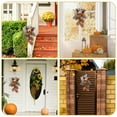 thumbnail image 3 of AYktou Fall Artificial Pumpkin Hanging Ornaments, Thanksgiving Bow Pinecone Maple Leaf Wall Hanging Christmas Halloween Bow Wreath Ornaments for Door Fireplace Courtyard Display Indoor Outdoor Decor, 3 of 6
