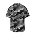 thumbnail image 7 of Kdxio Men's Hawaiian Shirt for Men Short Sleeve Shirt Horse Silhouette Summer Casual Holiday Beach Button Down T-Shirts, 7 of 7