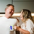 thumbnail image 3 of 3drose, Funny Cool Blue Shark Playing Golf Is Wonderful for Animal Lovers., 11oz Two-tone Green Mug, 3 of 6