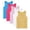 Multicolor-4, variant on Girls Camil Girls 5-Pack Sleeveless Cotton Tank Tops, Basic Racerback Tees for Everyday 90-160cm
