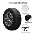 thumbnail image 4 of Kll Green Glitter Tire Cover,Universal Wheel Tire Cover For Trailer, Rv, Suv, Truck,Camper And Many Vehicle,(15 Inch), 4 of 7