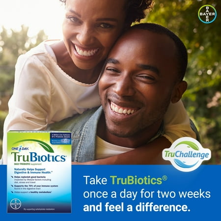 One A Day TruBiotics, Daily Probiotic Supplement for Digestive Health, 30-Capsule Box