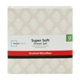 thumbnail image 3 of Mainstays Super Soft Brushed Microfiber Bed Sheet Set, Queen, Papyrus Beige, 4 Piece, 3 of 12