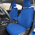 thumbnail image 1 of For 2019-2024 Kia Forte FH Group Neoprene Custom Fit Waterproof Car Seat Covers - Front Set Solid Blue, 1 of 7