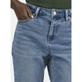 thumbnail image 4 of Time and Tru Women's High Rise Mom Jeans, 27" Inseam, Sizes 0-20, 4 of 5