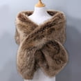 thumbnail image 1 of Women Shawl Decoration Solid Color Chic Coldproof Long Style Shawl, 1 of 4