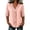 Pink, variant on Women's Casual Relaxed Fashionable Three-quarter Sleeve Casual Ruffled Open-neck Sweater Top Black XXL