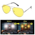 thumbnail image 2 of Night Driving Glasses, Night Vision Anti Glare Safety Glasses Polarised Yellow Lens for Day and Night Driving, UV400 Protection, 2 of 5