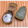 thumbnail image 4 of Advancent Vajilla de camping Tazón de almacenamiento Cucharas Bolsa Organizador Estuche de transporte Viajes Senderismo Utensilios Bolso Caqui Type3 NO3, 4 of 6