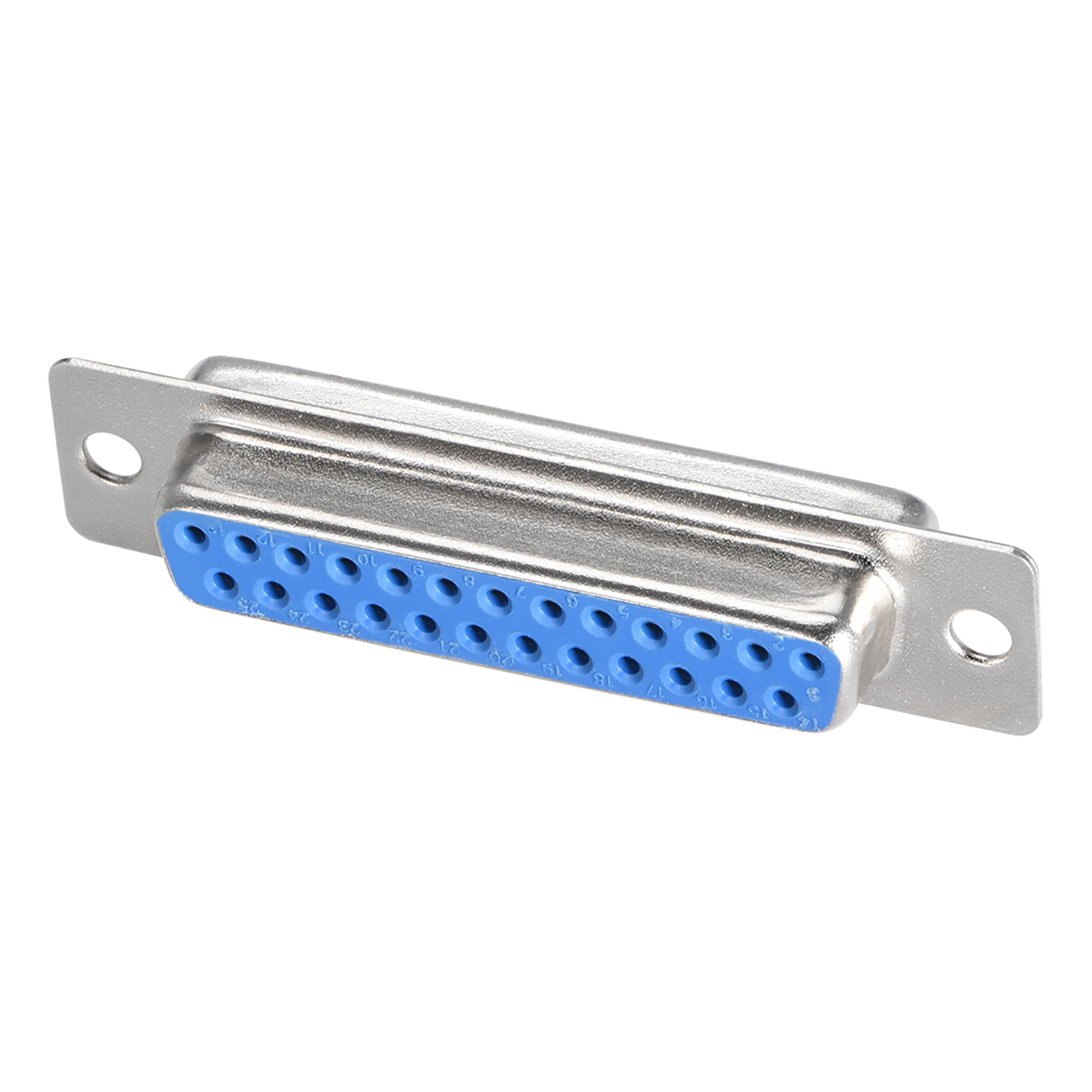 sourcing map D-sub Connector DB9 Female Socket 9-pin 2-row Port Terminal Breakout for Mechanical Equipment CNC Computers Blue Pack of 1