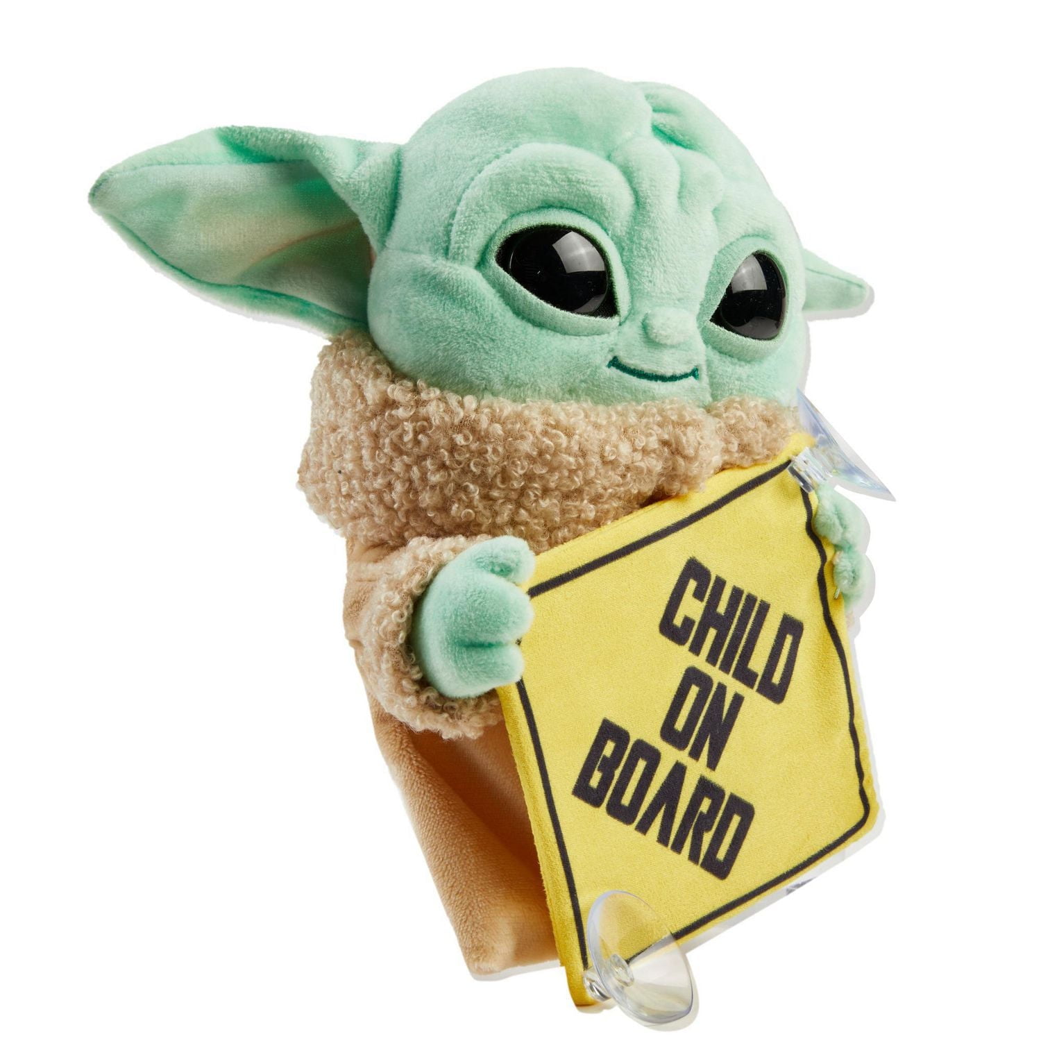 ​Star Wars “The Child” Plush Baby on Board Sign Toy, 8-in Baby Yoda Plush from The Mandalorian