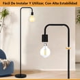 thumbnail image 4 of Lampara de Pie para Sala,Socket E26,152cm, L&aacute;mpara de Pie Industrial para Sala de Estar,L&aacute;mpara de Pie Moderna con Interruptor de Pie,Dise&ntilde;o Minimalista,para Rec&a, 4 of 7
