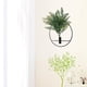 thumbnail image 5 of Decoración de pared con hojas artificiales | Aro colgante de metal redondo con follaje realista | Corona de plantas artificiales moderna para sala, dormitorio, oficina | Decoración para inauguración, 5 of 8