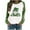 G, variant on YABCSAZ Long Sleeve St Patrick's Day Shirts Women's Irish Sweatshirts Long Sleeve Sequin Shamrock Clover Printed Irish Pullover Casual Loose Oversize Charms Shirts Blouse Paddy's Day Tops