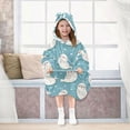 thumbnail image 6 of Wearable Blanket Christmas Hoodie for Cute Cartoon Seal Picture Flannel Hooded Blanket with Pockets and Sleeves Suitable, 6 of 7