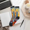 thumbnail image 6 of Vsdgher Refreshing Fruit Infused Drinks Unisex Crew Socks Lightweight Breathable Ventilation Ankle Socks, Mid-calf socks for Daily, 6 of 7